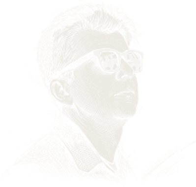 Ink sketch portrait of a Mission Control crew member